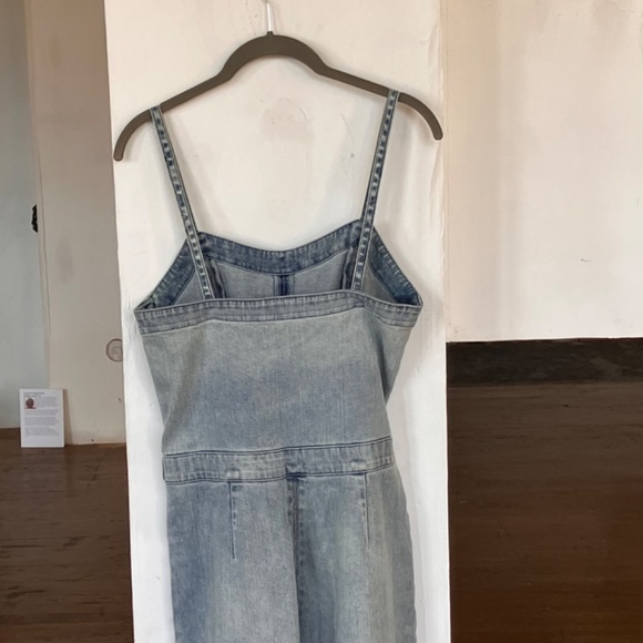 AG Giselle denim cropped leg jumpsuit - Picture 2 of 8